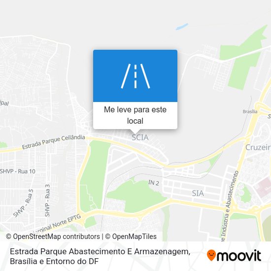 Estrada Parque Abastecimento E Armazenagem mapa