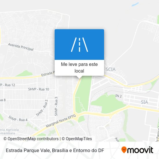 Estrada Parque Vale mapa