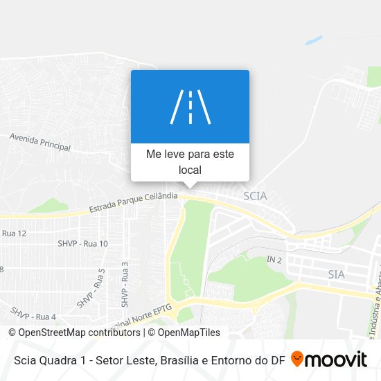 Scia Quadra 1 - Setor Leste mapa