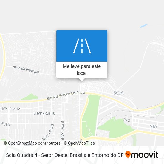 Scia Quadra 4 - Setor Oeste mapa