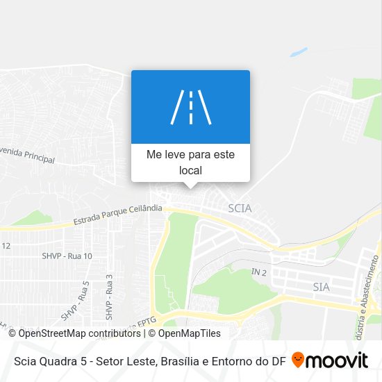 Scia Quadra 5 - Setor Leste mapa
