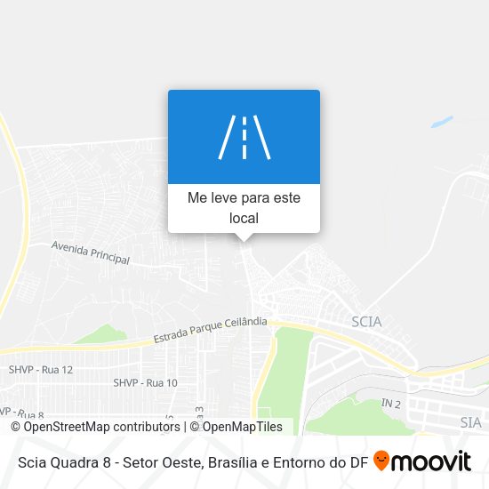Scia Quadra 8 - Setor Oeste mapa