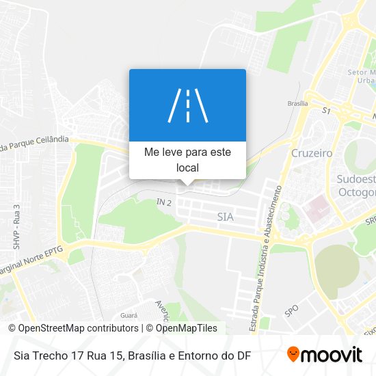 Sia Trecho 17 Rua 15 mapa