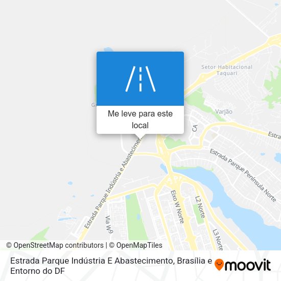 Estrada Parque Indústria E Abastecimento mapa