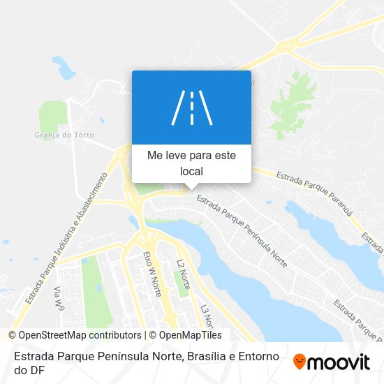 Estrada Parque Península Norte mapa