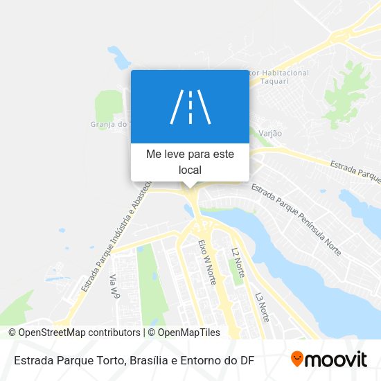 Estrada Parque Torto mapa