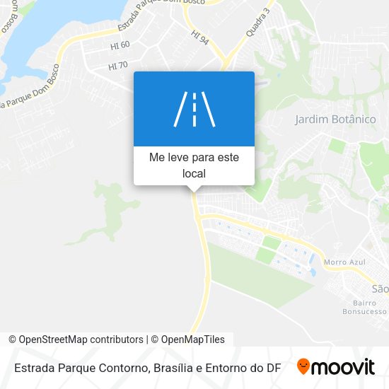 Estrada Parque Contorno mapa