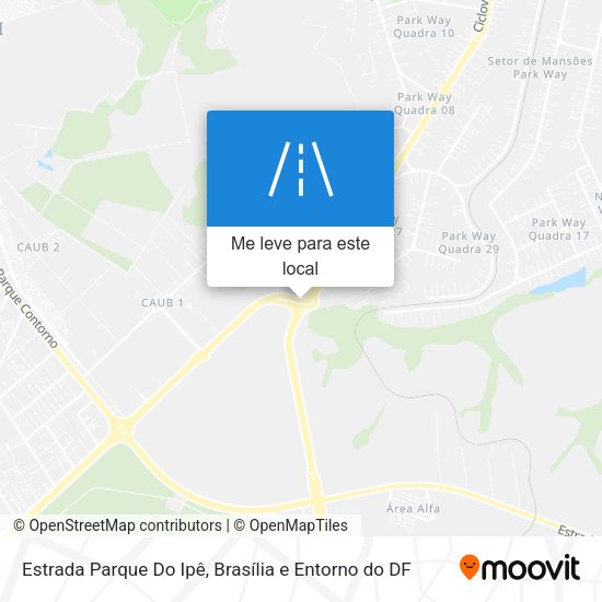 Estrada Parque Do Ipê mapa