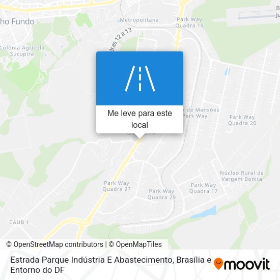 Estrada Parque Indústria E Abastecimento mapa