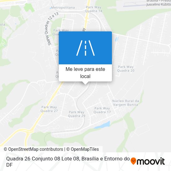 Quadra 26 Conjunto 08 Lote 08 mapa
