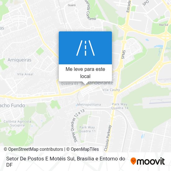 Setor De Postos E Motéis Sul mapa