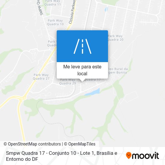 Smpw Quadra 17 - Conjunto 10 - Lote 1 mapa