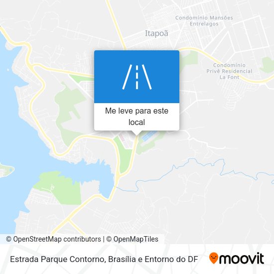 Estrada Parque Contorno mapa
