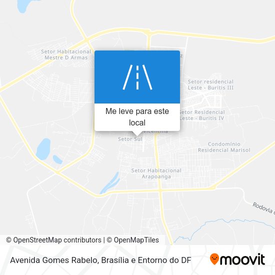 Avenida Gomes Rabelo mapa