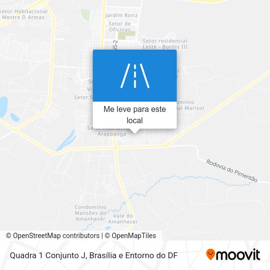 Quadra 1 Conjunto J mapa