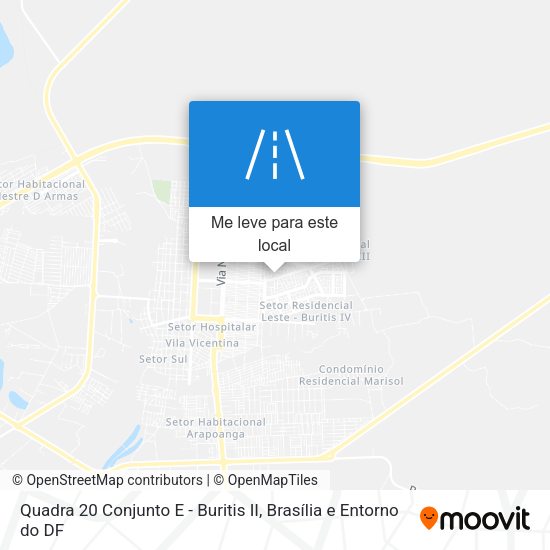 Quadra 20 Conjunto E - Buritis II mapa