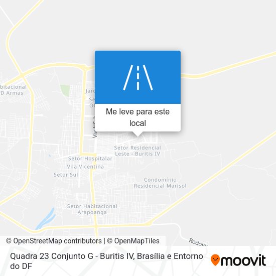 Quadra 23 Conjunto G - Buritis IV mapa