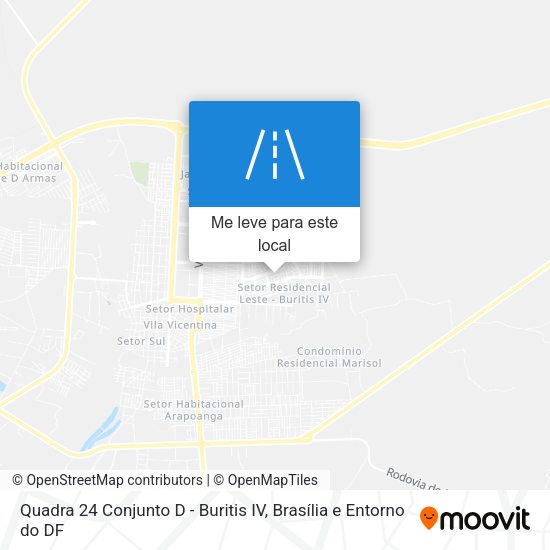 Quadra 24 Conjunto D - Buritis IV mapa