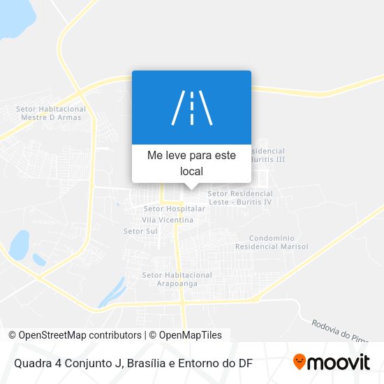 Quadra 4 Conjunto J mapa