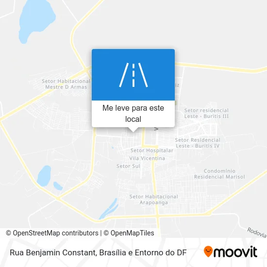 Rua Benjamin Constant mapa