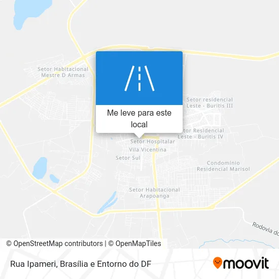Rua Ipameri mapa