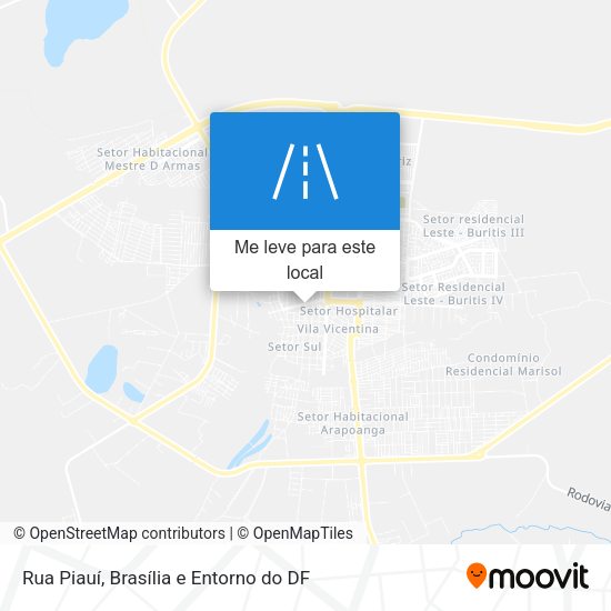 Rua Piauí mapa