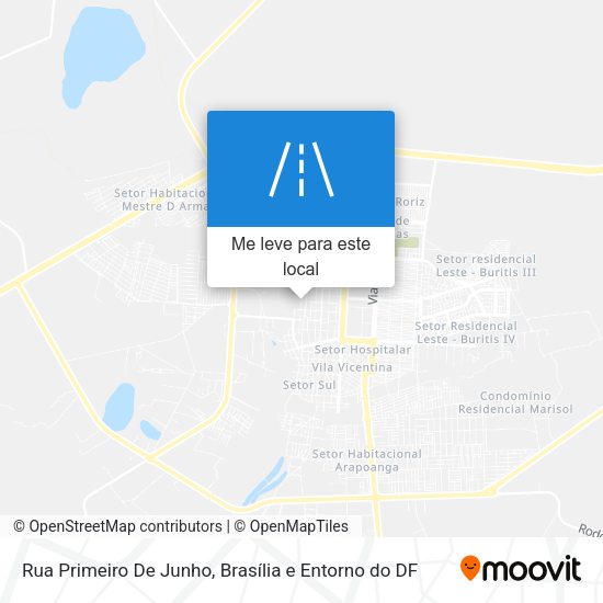 Rua Primeiro De Junho mapa