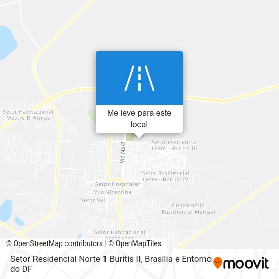 Setor Residencial Norte 1 Buritis II mapa