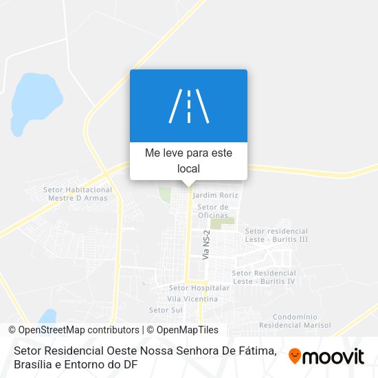 Setor Residencial Oeste Nossa Senhora De Fátima mapa