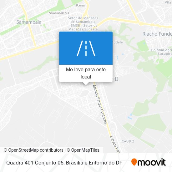 Quadra 401 Conjunto 05 mapa