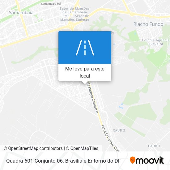 Quadra 601 Conjunto 06 mapa