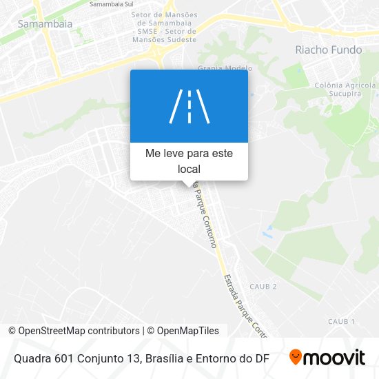 Quadra 601 Conjunto 13 mapa