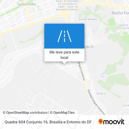 Quadra 604 Conjunto 16 mapa