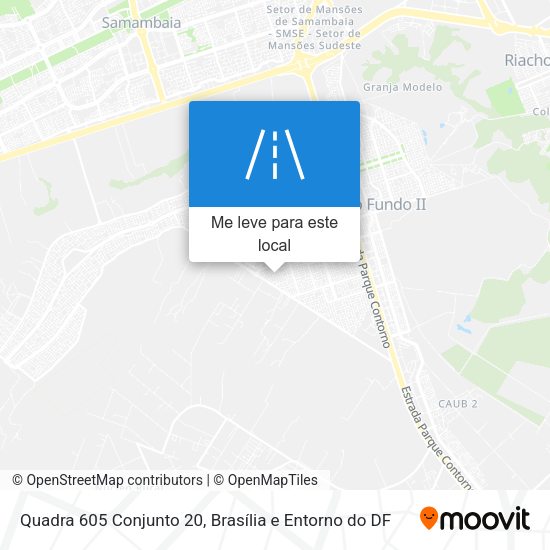 Quadra 605 Conjunto 20 mapa
