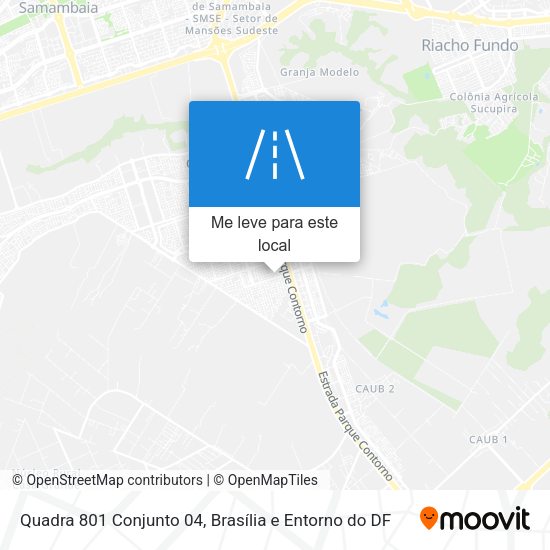 Quadra 801 Conjunto 04 mapa