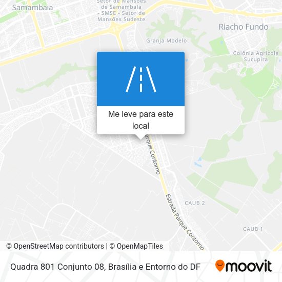 Quadra 801 Conjunto 08 mapa