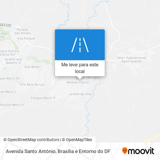 Avenida Santo Antônio mapa