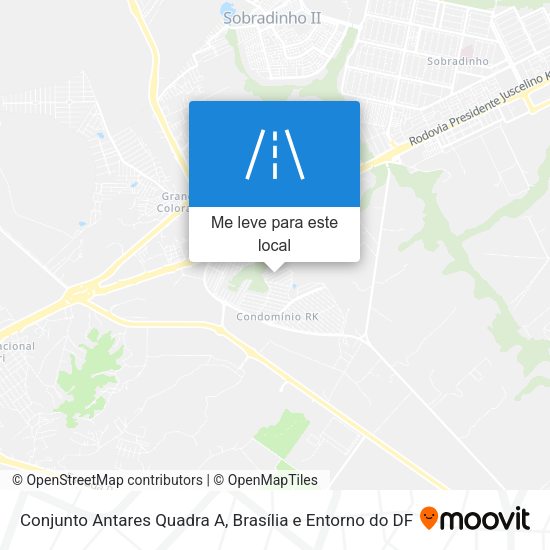 Conjunto Antares Quadra A mapa
