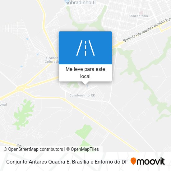 Conjunto Antares Quadra E mapa