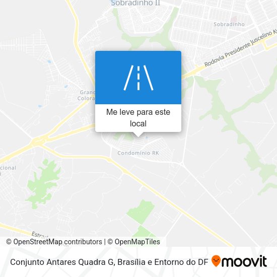 Conjunto Antares Quadra G mapa