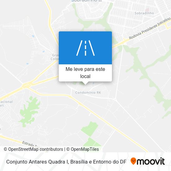 Conjunto Antares Quadra I mapa