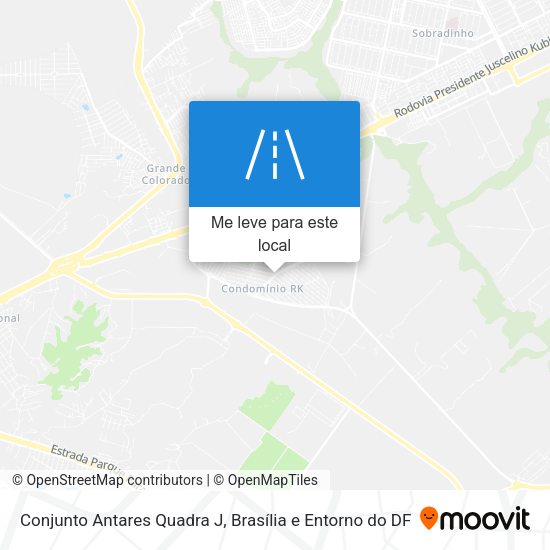 Conjunto Antares Quadra J mapa