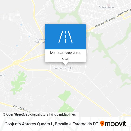 Conjunto Antares Quadra L mapa