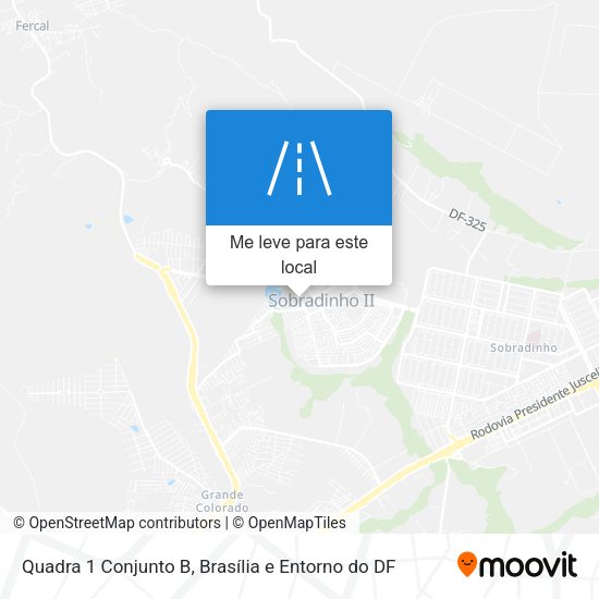 Quadra 1 Conjunto B mapa