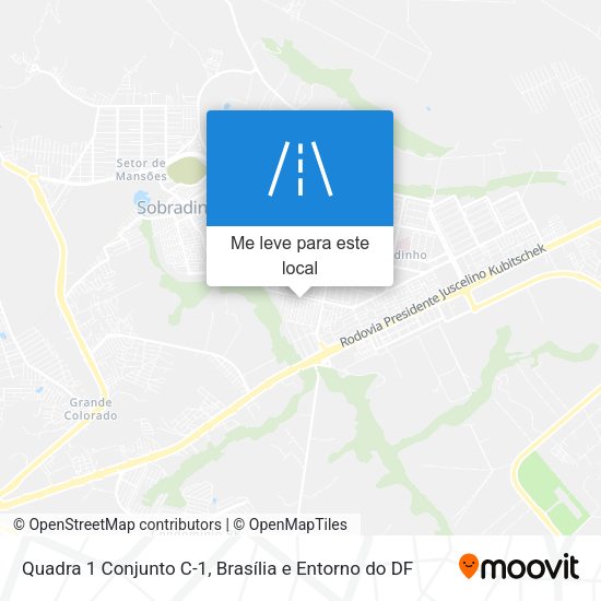 Quadra 1 Conjunto C-1 mapa