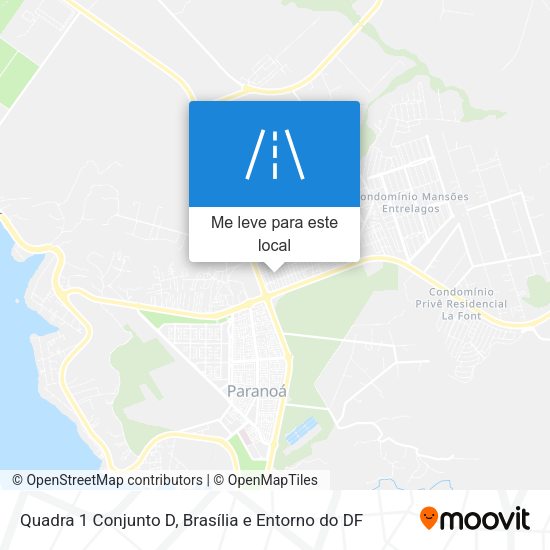 Quadra 1 Conjunto D mapa