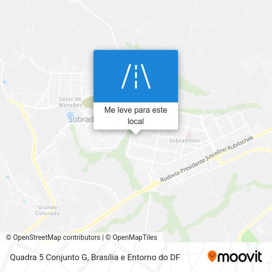 Quadra 5 Conjunto G mapa