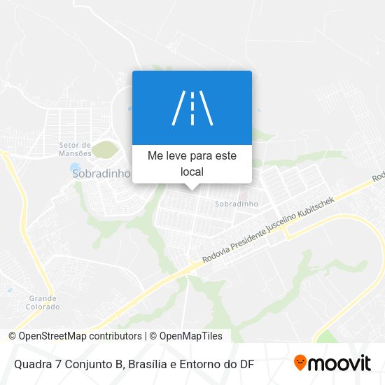 Quadra 7 Conjunto B mapa