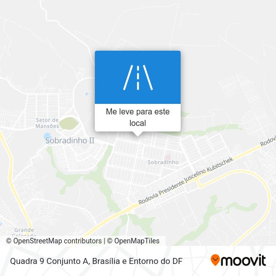 Quadra 9 Conjunto A mapa