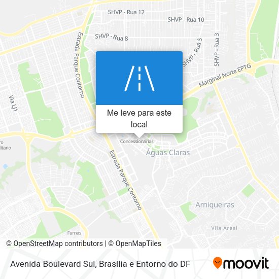 Avenida Boulevard Sul mapa